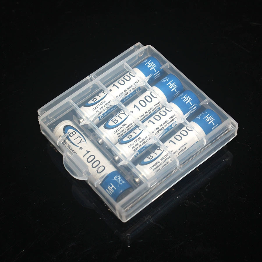 Батарейный отсек № 5 № 7 ящик для хранения AA \ AAA 14500 батарейный отсек прозрачный пылезащитный ящик для хранения