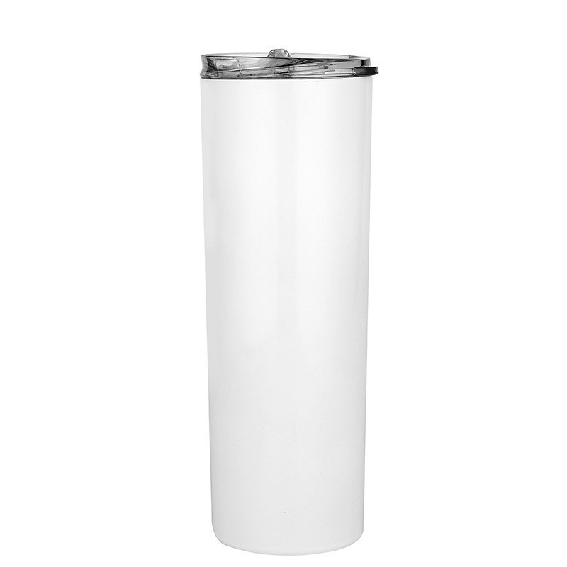 Comercio exterior creativo transfronterizo caliente sublimación recta flaca tumbler de acero inoxidable 304 taza de moda taza de agua 20OZ