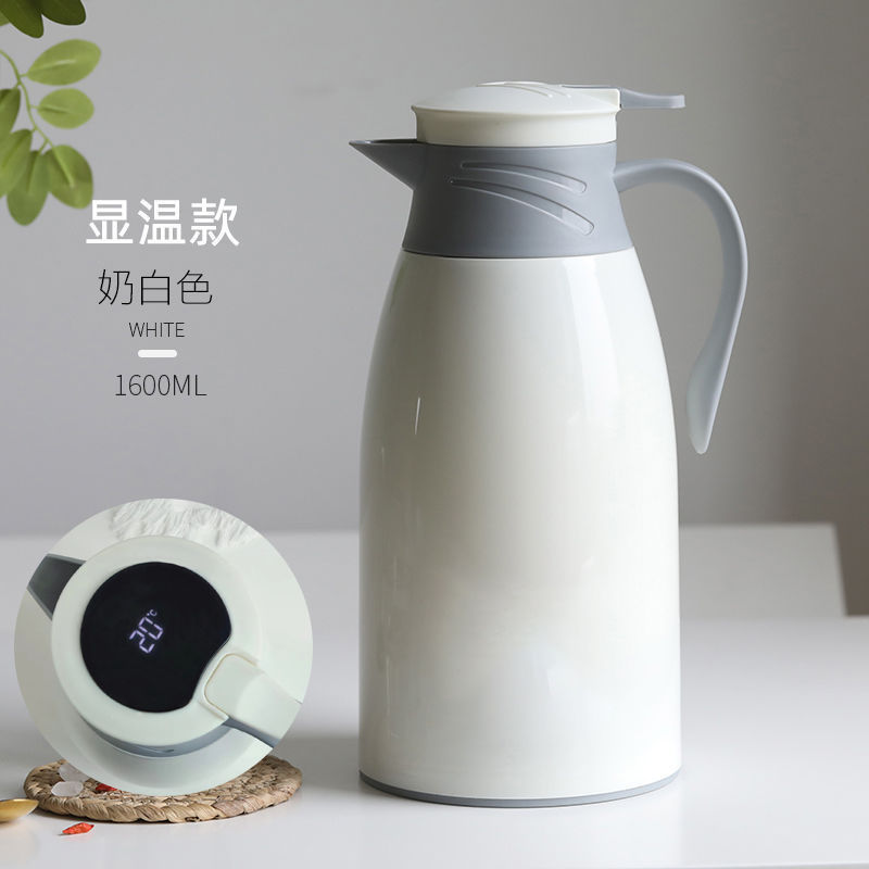[온도 표시丨두꺼운 내부 탱크] 1.6L 흰색