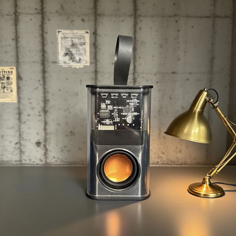 Transparent Mecha Bluetooth Speaker Wireless Transparent Small Cannon High Volume Gift Speaker Portable Breathing Light Speaker