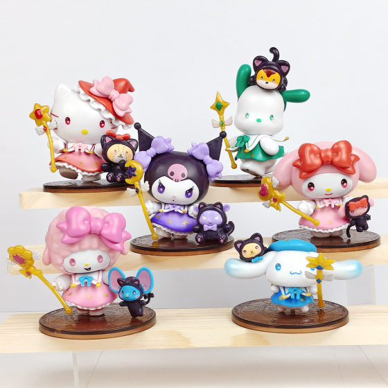Starnight Party Mage Sanrio Blind Box Handmade Kulomi Doll Machine Doll Gashapon Ornaments Doll Toy