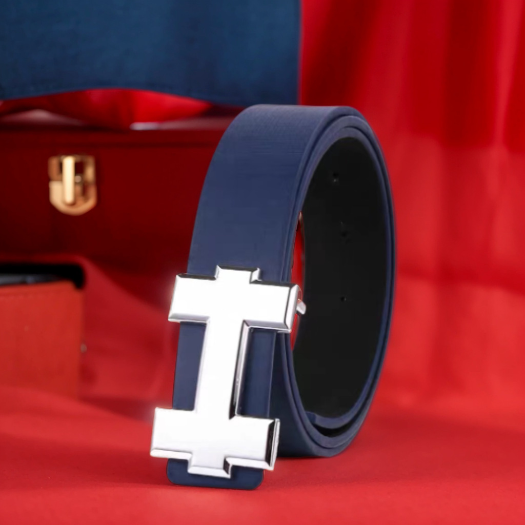 블루 실버 버클