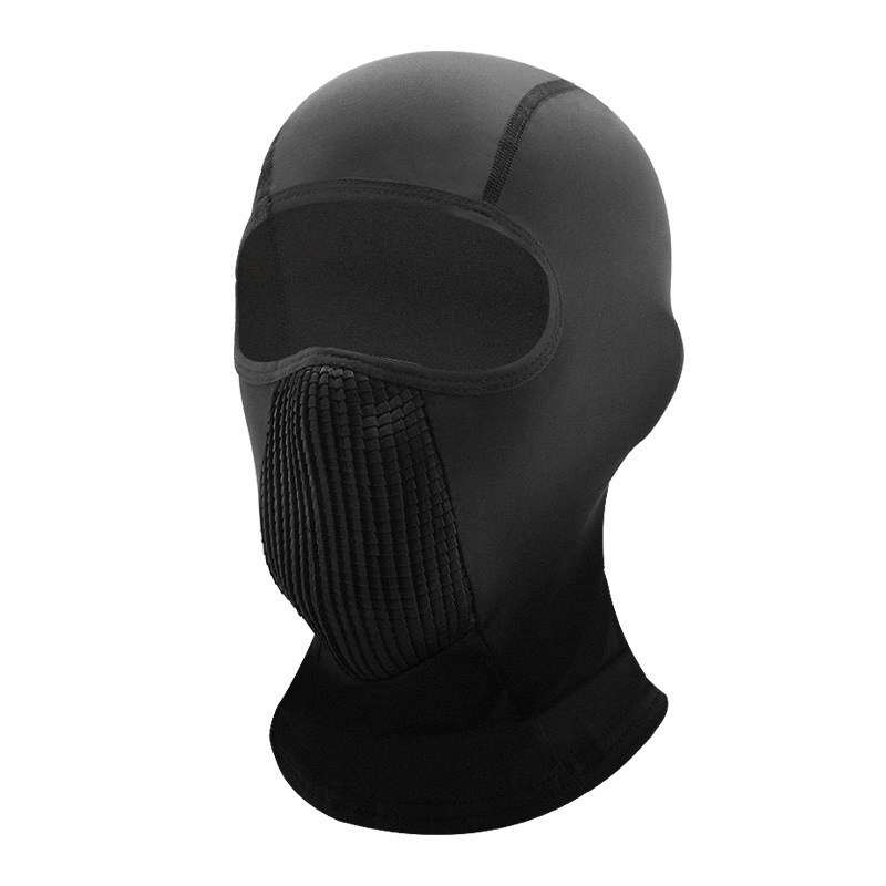 블랙 [3D 입체 통기성 메쉬-아이스 실크 헤드기어]