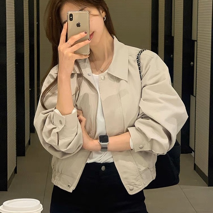 小个子风衣薄外套女春秋季新款韩版显瘦夹克工装外穿休闲女士外衣|undefined
