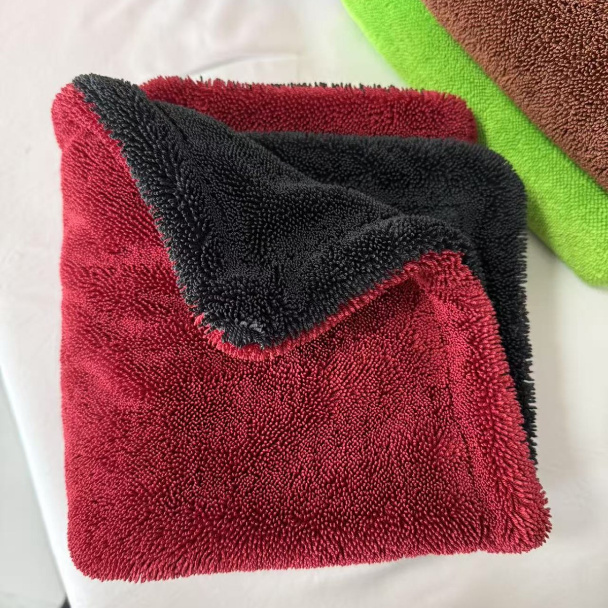 Color engrosado trenzas pequeñas torcidas toallas de limpieza de automóviles super absorción de agua sin cabello sin marcas de toallas de limpieza de automóviles