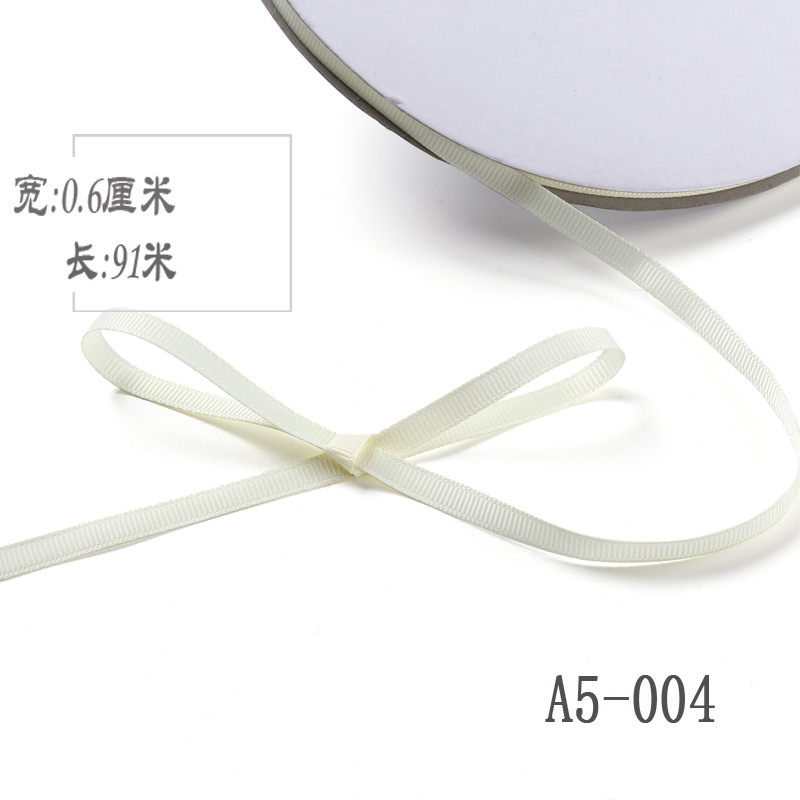 6mm de alta densidad costilla cinta DIY cinta colgante grano etiqueta marcador caja de regalo embalaje arco ropa hilo cinta