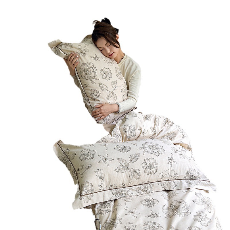 American Retro Duvet Cover Set All Cotton Bedding Four Piece_voghion.com