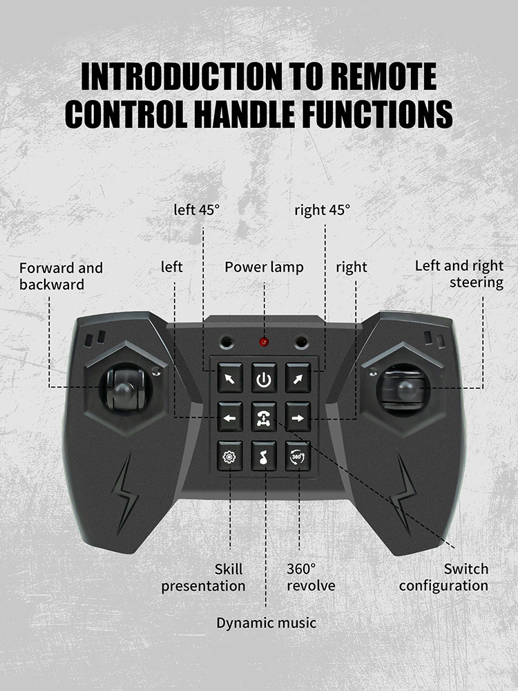 Voiture télécommandée gesture sensing transformable jouet off-road_voghion.com