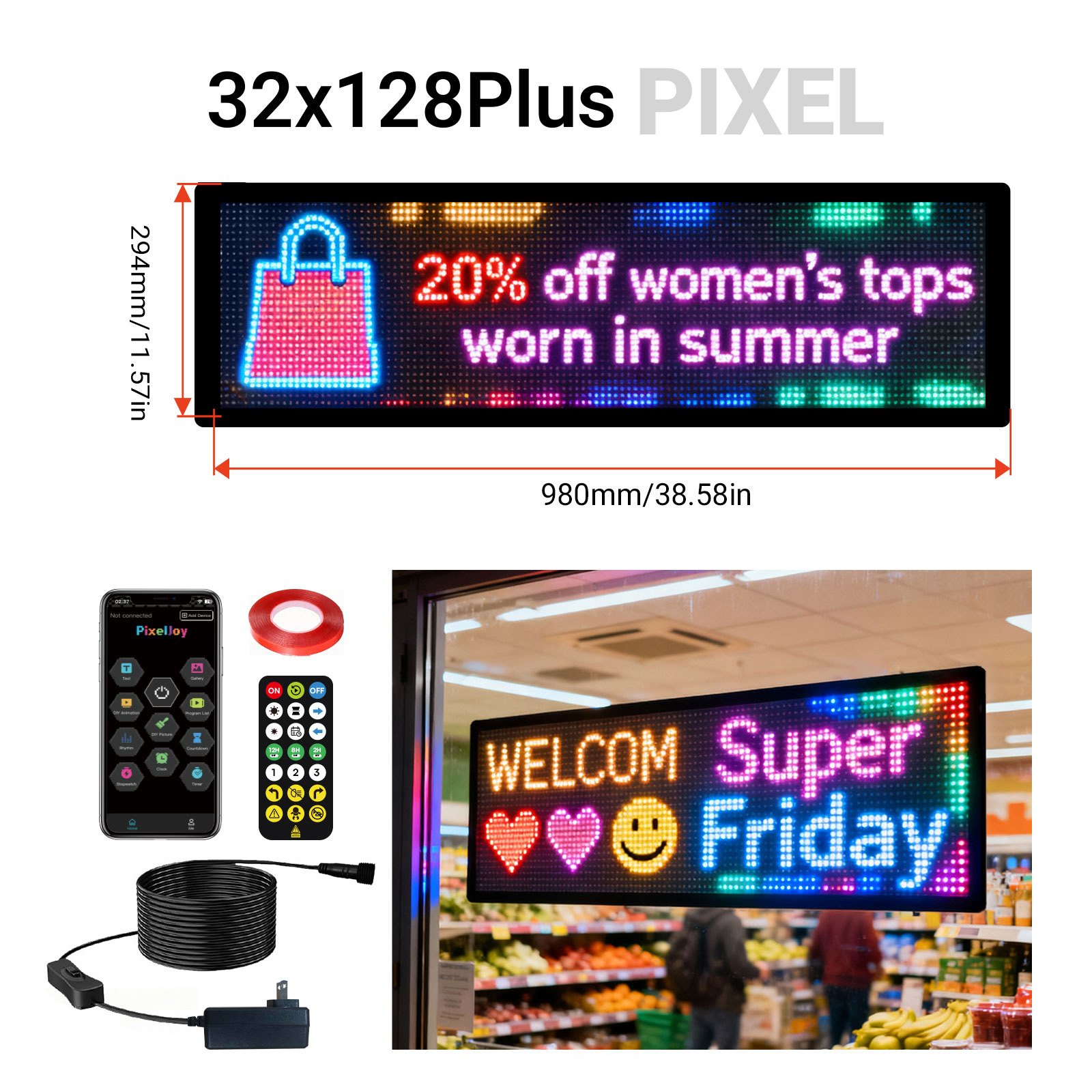 LED vehículo flexible pantalla de control remoto Bluetooth APP pantalla de publicidad inteligente Ojos del diablo pantalla de pantalla fábrica al por mayor