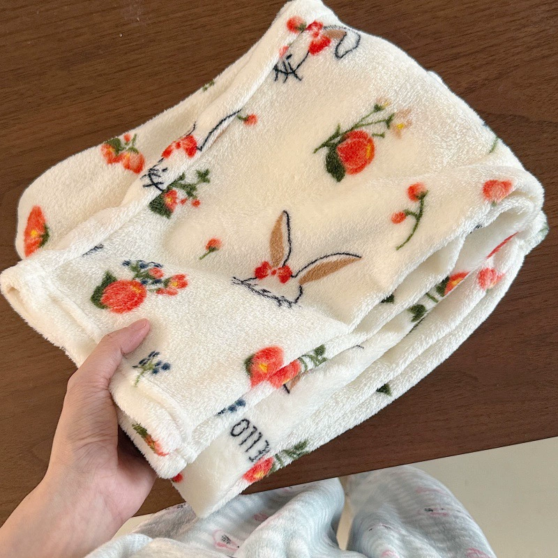Фланелевые теплые брюки из кораллового флиса