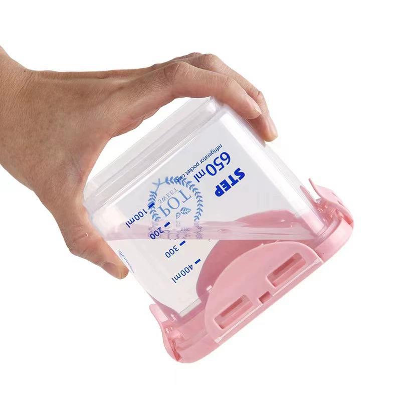 Airtight Food-Grade PP5 Storage Jar, Stackable Crisper Boxes, 450–1000 ml