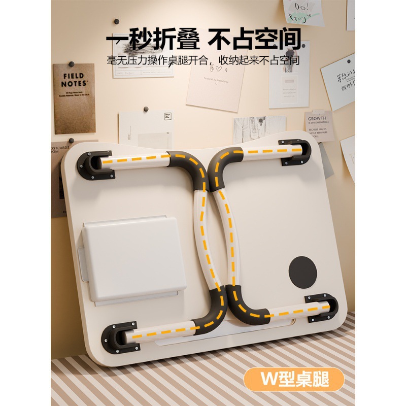 Simple Foldable Bed Table Study Desk Laptop Table Lazy Bedroom Bay Window Table Pit Table