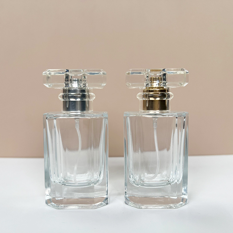 现货B177-35ml 简约透明香水喷雾瓶化妆品分装瓶便携式玻璃空瓶子