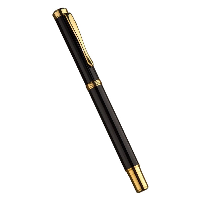 Practical gift pen printing LOGO creative stainless steel water-based ball pen integral gift metal business sign pen