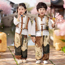 三月三儿童少数民族服装幼儿园宝宝中式古装广西壮族服饰演出衣服