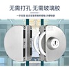 Glass door Handle lock Door lock Punch holes Sliding door Double Door shops Frameless Door lock Sliding door Double Open Door