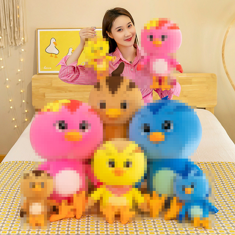 Cute Chicken Squad Plush Toy Set Adorable Chick Plushies Duo Duo Mai Qi Huan Huan Dolls Children's Birthday Gift Cute Chicken Squad Plush Toy Set Adorable Chick Plushies Duo Duo Mai Qi Huan Huan Dolls Children's Birthday Gift