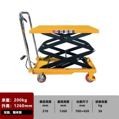 Simple Trolley Manual Hydraulic – Avtomobil fırlanan platformaları - pts200