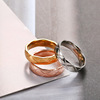 Fashionable brand classic ring stainless steel hip-hop style, European style, simple and elegant design, does not fade