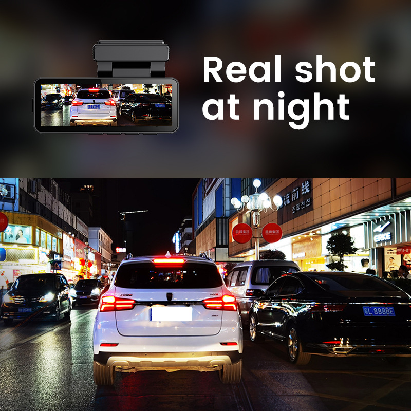 Ultra claro 4K Starlight Night Vision Grabación dual delantera y trasera WIFI Teléfono móvil Interconexión de doble lente Grabadora de conducción DVR para automóvil image 4