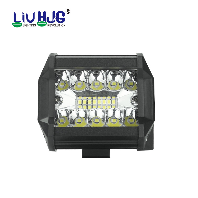 Truck Auxiliary Inspection Work Light Modified Off-Road Vehicle Roof Light Universal External Spotlight for Cars, Three-Lens Model, 4inch Lights