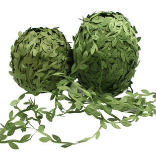 Cross-border simulated green leaf rattan silk willow leaf garland decoration simulated green plants diy garland material lighting supplies