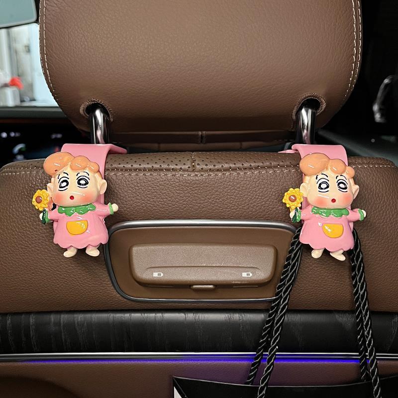 Asiento del automóvil trasero gancho de dibujos animados gancho de automóvil detrás de lindo 2024 nuevo gancho multifuncional montado en el automóvil
