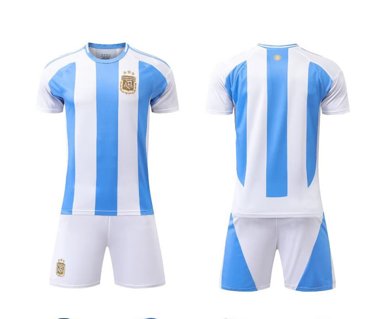 24 - 25B Casa Argentina Camisa de fútbol para niños Camisa de entrenamiento para adultos 14 yardas - 3XL