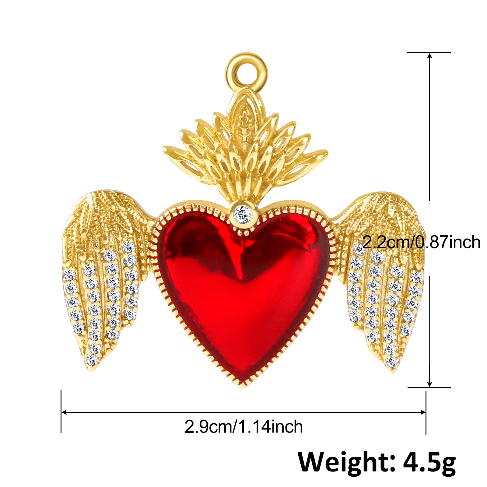 6g Weight Pendant Jewelry Making Type 15*28mm, 20*17mm, 30*14mm Jewelry Making Size Gold Plated Plating Material Gem Inlay Material DIY Jewelry Accessories Classification 1 Piece Quantity Copper Material Cross, Heart Shape, Wings Pattern Polished Finish Inlay Design Retro Style 1 Piece 15*28mm 20*17mm 30*14mm Copper Gem Gold Plated Cross Heart Shape Wings Polished Pendant 10