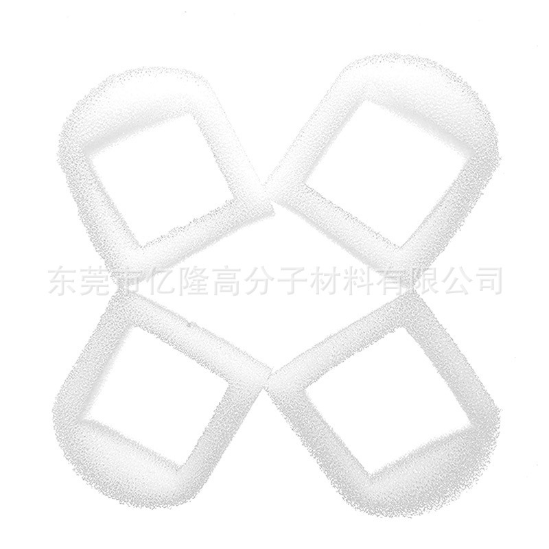 饮水机过滤棉 宠物喷泉过滤器替换海绵白色 爆破网状水质过滤海绵