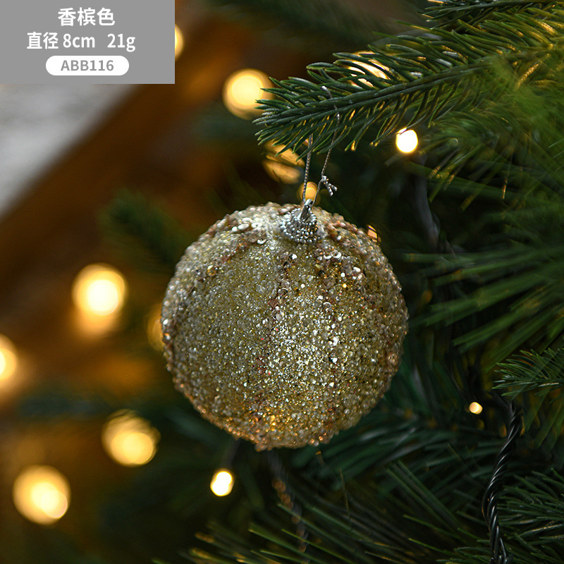 クロスボーダー 8 センチメートルフォームボールカラーボールクリスマスオーナメントクリスマスツリーペンダントアレンジメントクリエイティブイン装飾用品卸売|undefined