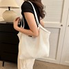 Capacious woven beach underarm bag one shoulder, Korean style, 2023 collection