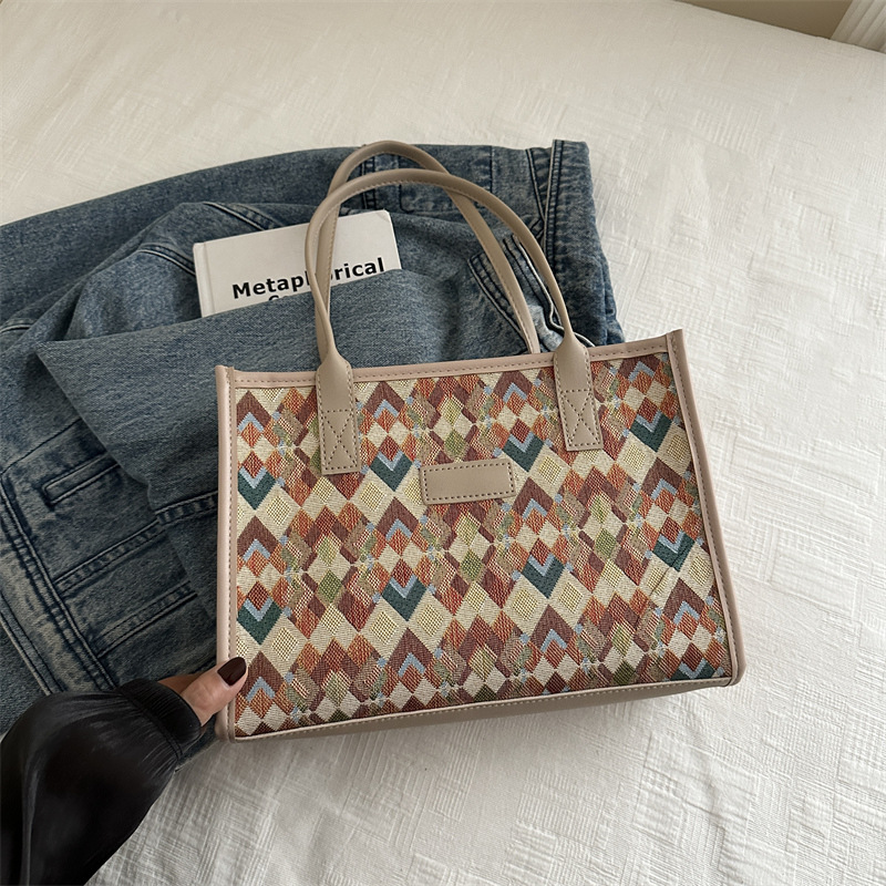 Bolsa de tela de gran capacidad para mujeres 2024 nueva bolsa de clase universitaria casualizada portátil bolsa de viaje de mamá bolsa especial