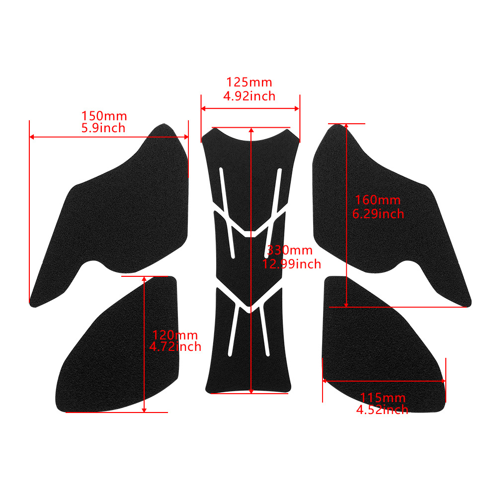 Aplicable a Ducati V4 V4S V4R 2017 - 2022 pegatinas de tanque de combustible de motocicleta pegatinas protectoras pegatinas esmerizadas