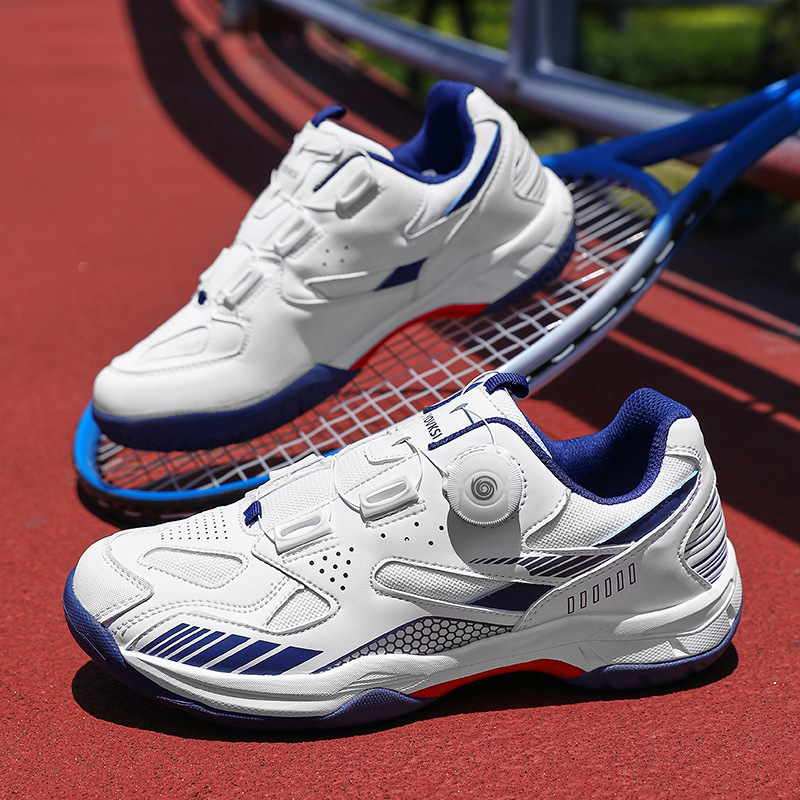 Badminton Shoes Lightweight Non-slip sneaker Men's Wear-resistant Breathable Professional Non-lace-up sneaker Tennis Training Shoes