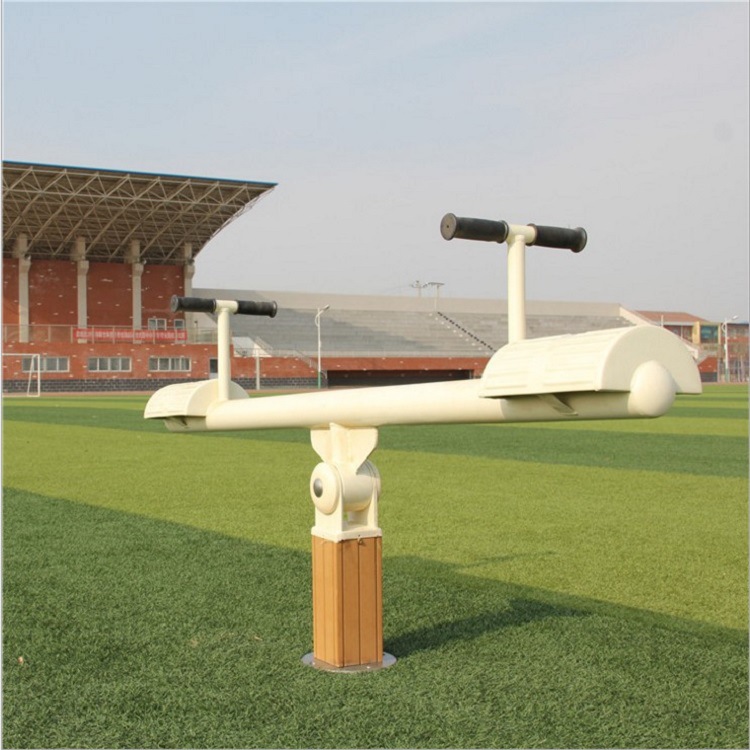 户外健身器材 塑木健身路径 跷跷板 三人转腰 社区公园学校体育