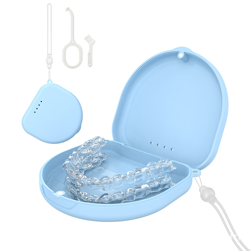 반원형 파란색(끈 + 후크 브러시)