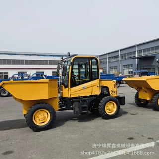 外贸出口FC-18前卸式灰斗车 载重1.8吨 两吨的斗四轮蹦蹦车