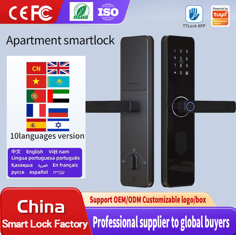 Tuya Smart Life APP Wi-Fi Electronic Fingerprint Smart Lock