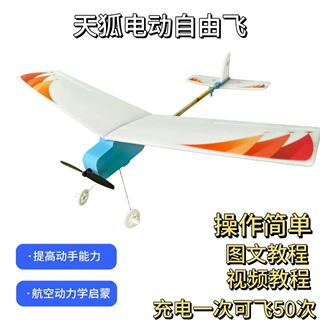 天狐电动自由飞双控时学生科技航空模型迷你充电飞行器户外溜娃玩