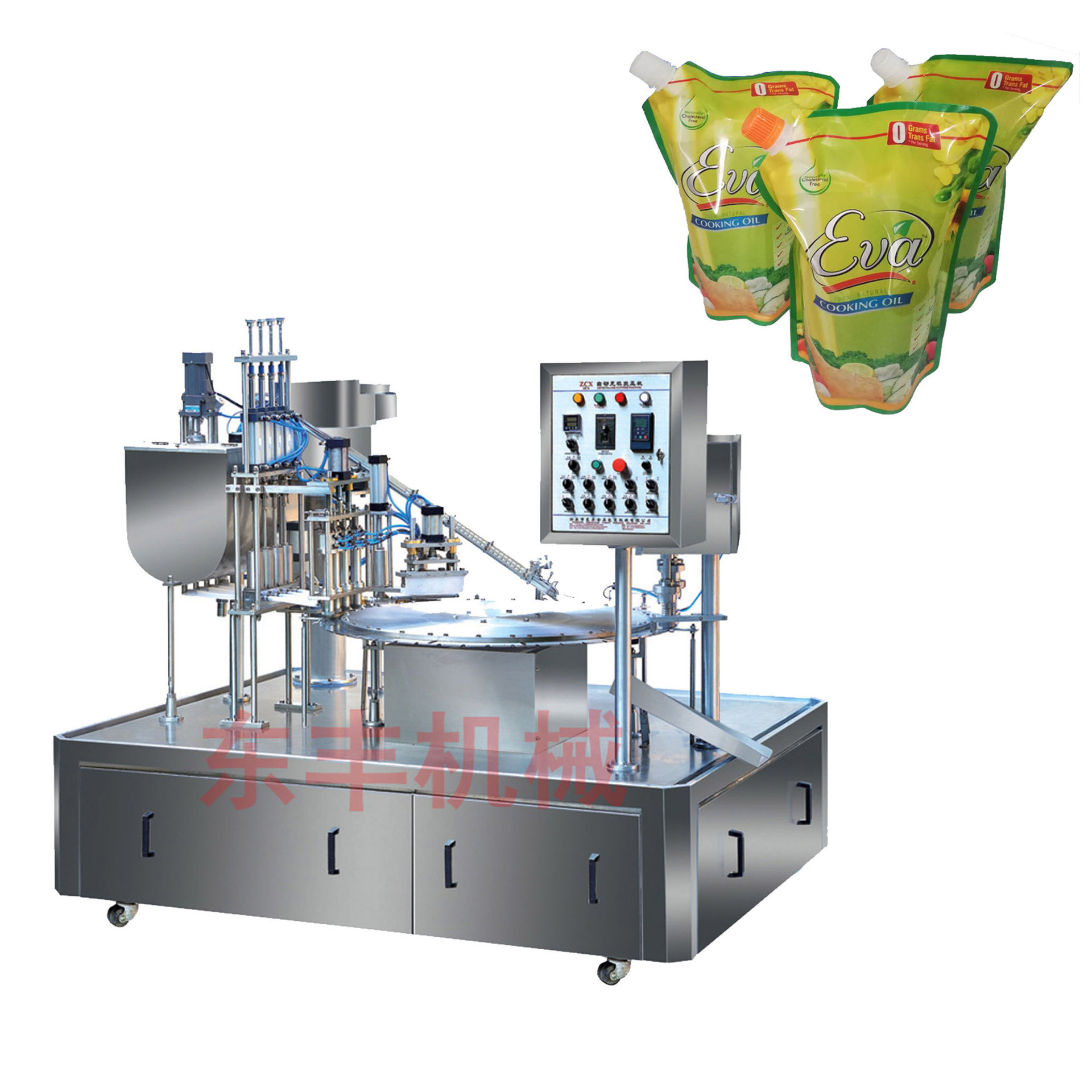 源头工厂 吸吸果冻充填旋盖机械 吸嘴袋灌装设备 汕头工厂