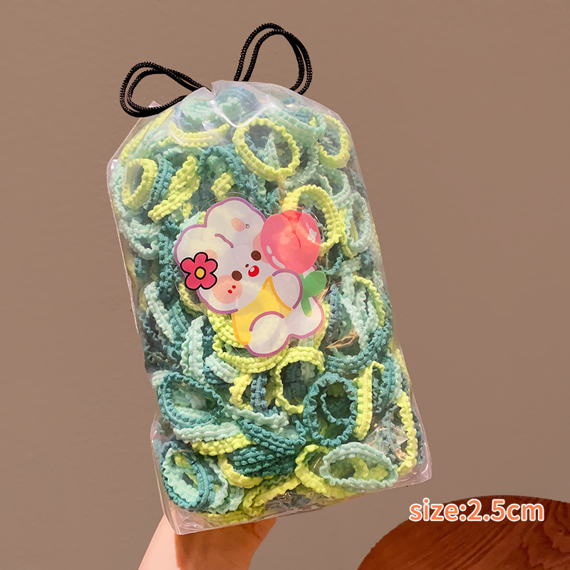 Tocado de cuerda de pelo de las niñas falda ensanchada diadema de tamaño pequeño alta elasticidad de los niños no duele banda de pelo dulce banda de goma bebé