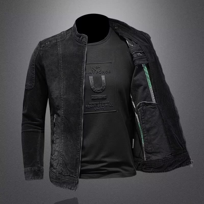 Cross-Border Trendy and Stylish Spring New Youth Jacket with Stand Collar, Casual New Style Cross-Border Trendy and Stylish Spring New Youth Jacket with Stand Collar, Casual New Style