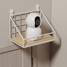 免打孔家用摄像头置物架墙上壁挂安防监控多功能收固定收纳置物架