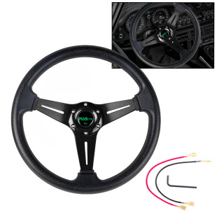 Car Modification Accessories 14-Inch 350mm Pu Steering Wheel Competitive Game Kart Steering Wheel Racing Steering Wheel
