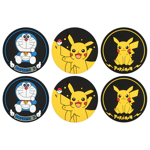 Car universal General Motors water cup mat anti-slip mat creative cartoon cute car interior decoration item tray mat storage slot sticker