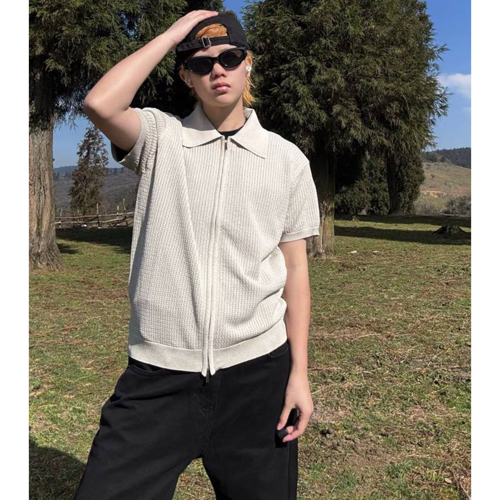 Camisas de polo de manga corta de estilo antiguo, camisetas de jersey de hombre con solapa, texturas de seda de hielo, camisetas de verano, fábrica transfronteriza al por mayor