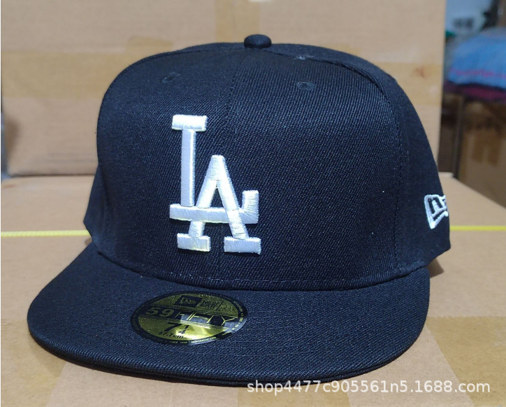 ドジャースLA野球帽男女トレンドNYヤンキー帽子刺繍日よけ帽美プロ野球チーム平縁サイズキャップ