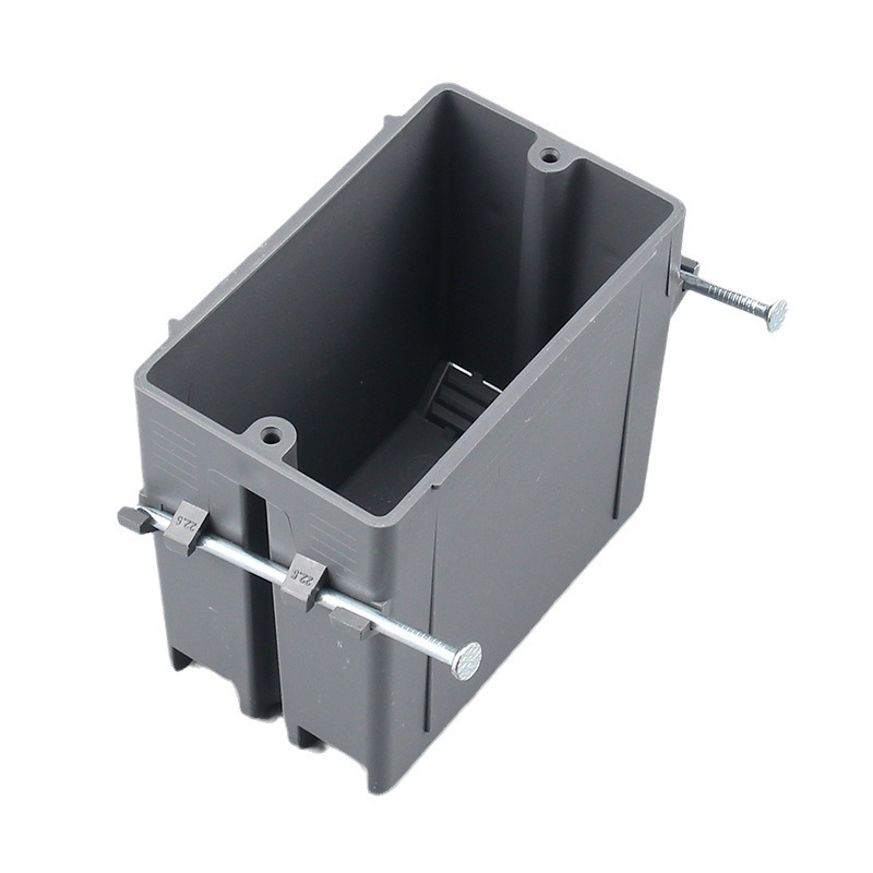 Caja de conexiones de una sola unidad, certificada por UL de América del Norte, estilo americano, caja eléctrica para interruptores y enchufes estándar americano, forma rectangular. image 6