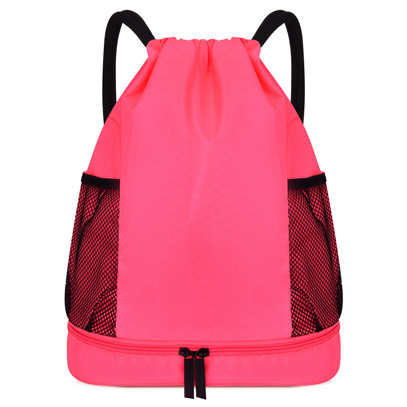 Nueva separación húmeda y seca bolsa de natación bolsa de baloncesto bolsa de cordón mochila deportes bolsa de natación
